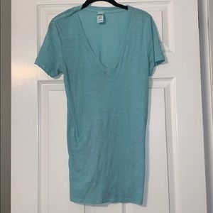 Turquoise Victoria Secret Pink Brand T-Shirt